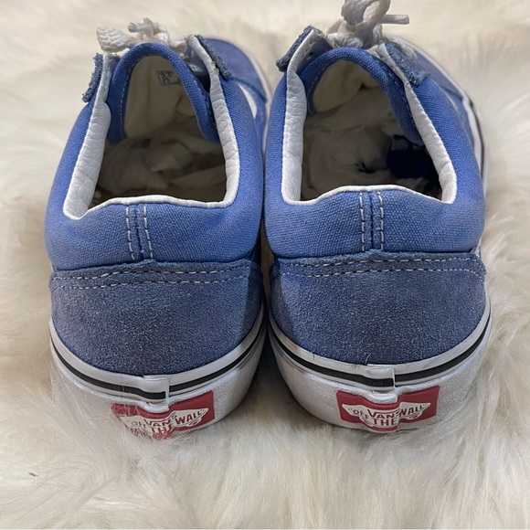 Vans Women’s Old Skool Blue/White Lace Up Sneakers - Picture 11 of 11